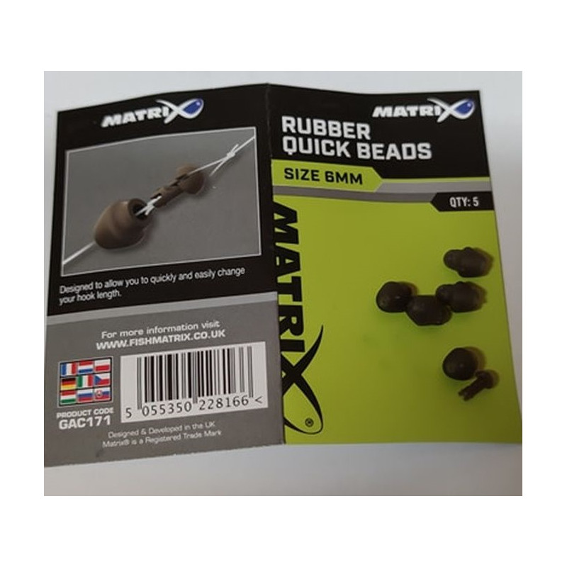 Rubber Quick Bead 6mm Matrix | Le Peish 64