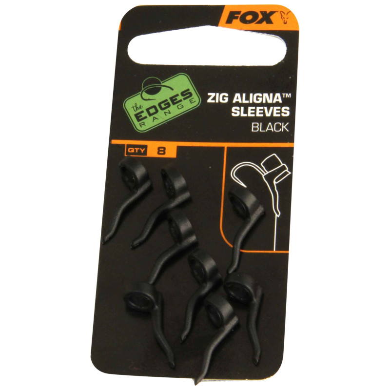 Zig Aligna Sleeves Black x8 | Le Peish 64
