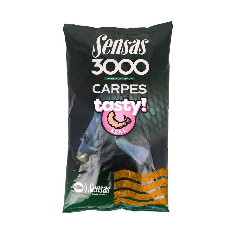 Amorce Sensas 3000 Carp Tasty Krill 1kg | Le Peish 64