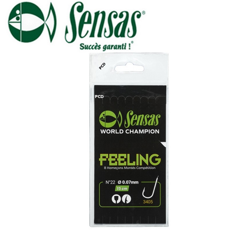 Bas de ligne Sensas 3405 Black 0.09mm n°18 | Le Peish 64