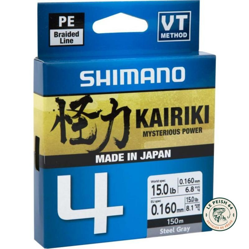 Shimano Kairiki 4 Steel Gray 150 m 0,20 mm | Le Peish 64