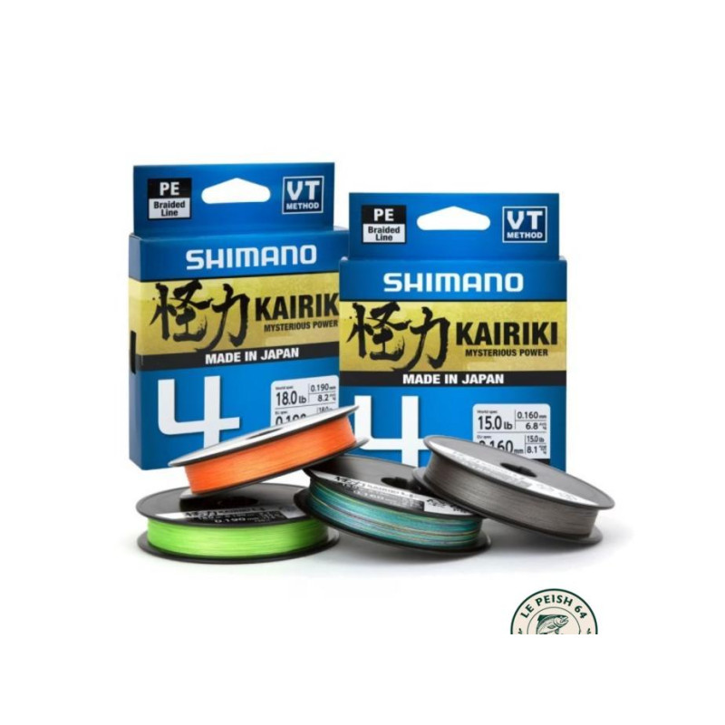 Shimano Kairiki 4 PE Hi-Vis Orange 150m | Le Peish 64
