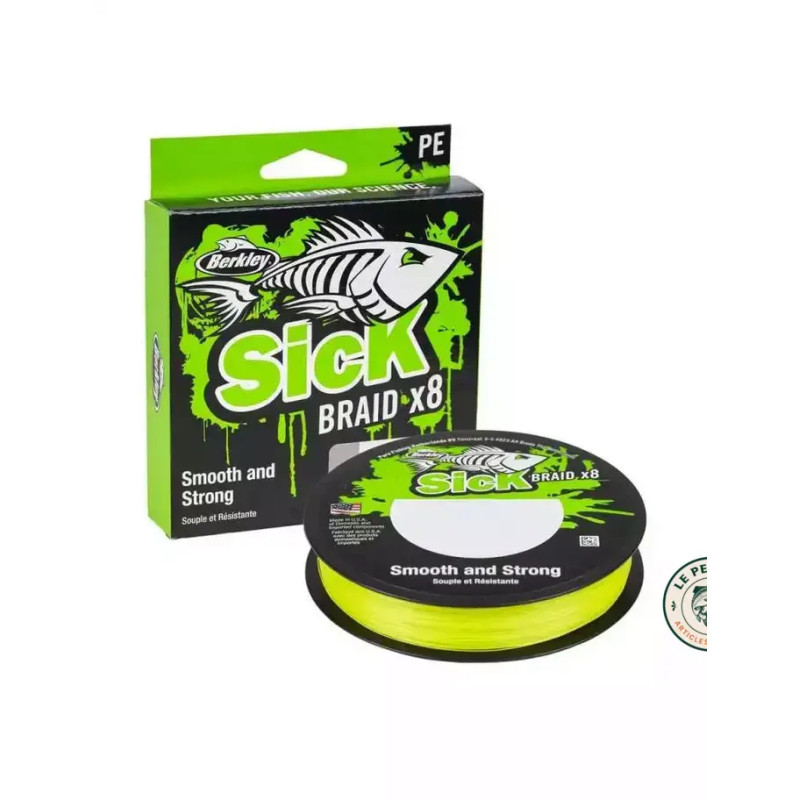 Tresse Berkley Sick Braid X8 0,14 mm 150 m | Le Peish 64
