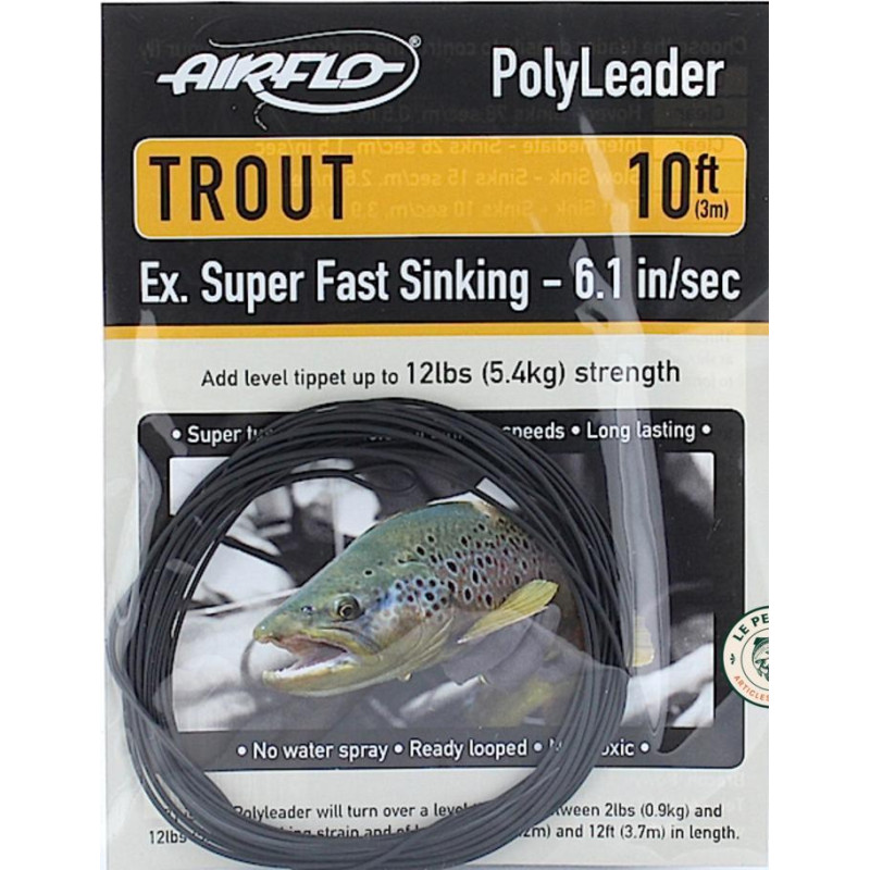 AirFlo Polyleader Extra Super Fast Sink 8ft | Le Peish 64
