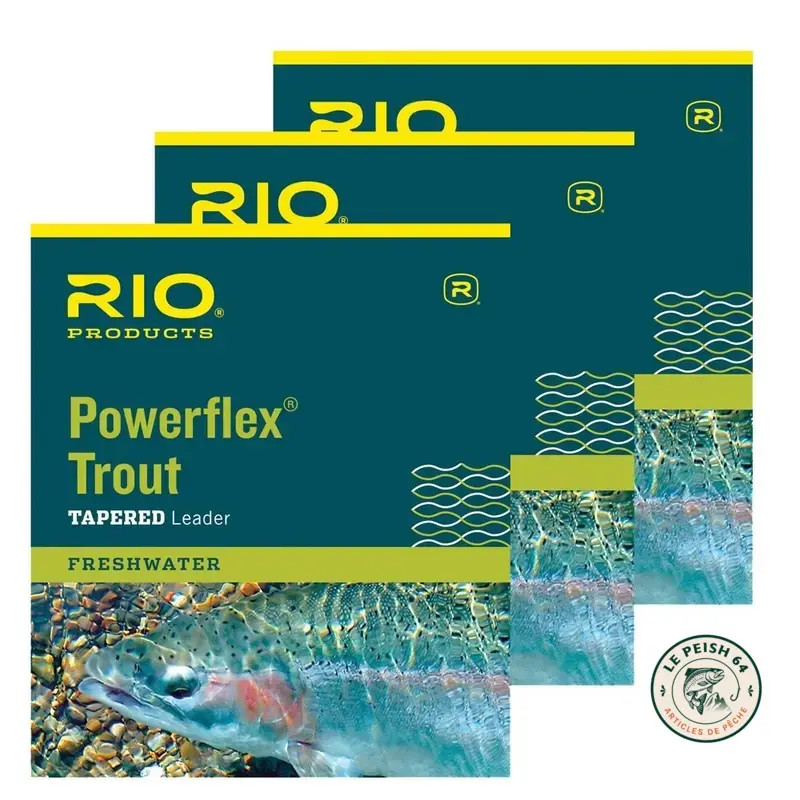 RIO Powerflex Trout Leader 12ft 3X - Le Peish 64