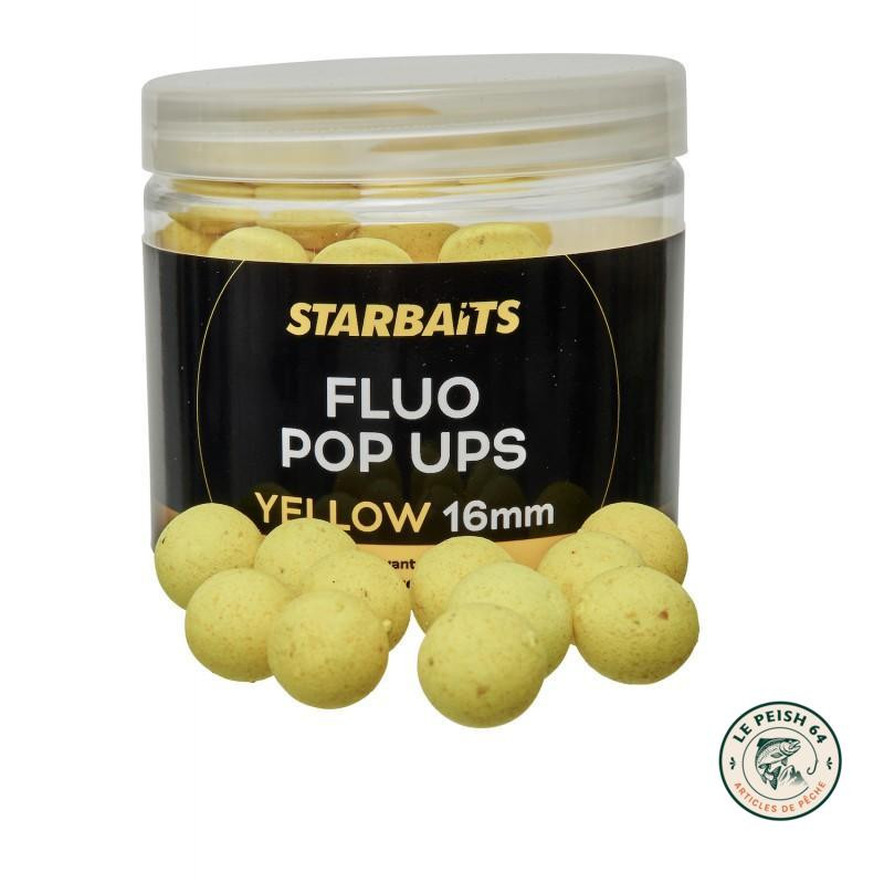Pop-Up Starbaits Fluo Yellow 16mm 70g | Le Peish 64