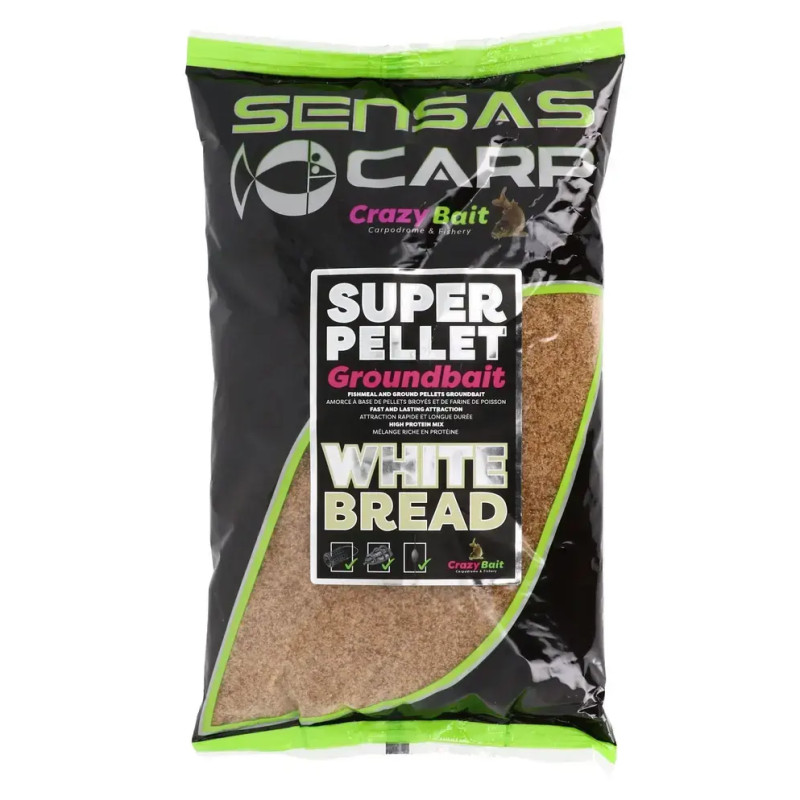 Amorce Sensas Crazy Bait Super Pellet 1kg | Le Peish 64