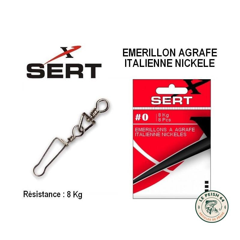 Sert émerillons agrafe italienne 8 kg | Le Peish 64