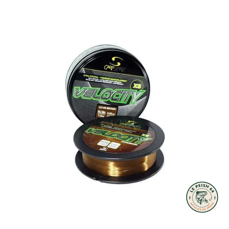 Carp Spirit Velocity XS Brown 1200m 0,30mm | Le Peish 64