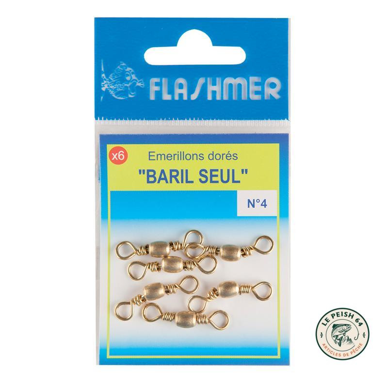 Émerillon baril bronzé N°6 x10 | Le Peish 64
