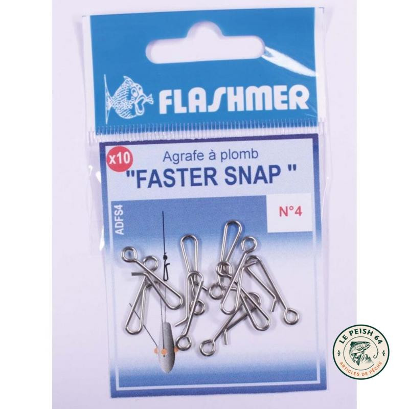 Agrafe Faster Snap T4 x10 Flashmer | Le Peish 64