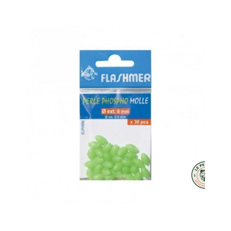 Perle phosphorescente molle 5 mm x50 Flashmer | Le Peish 64