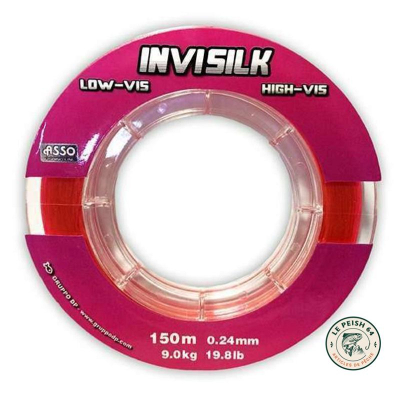 ASSO Invisilk Fluo Rose 150 m | Le Peish 64