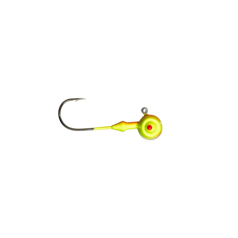 Tête plombée Gunki G'FOOT Orange Fluo Yellow | Le Peish 64