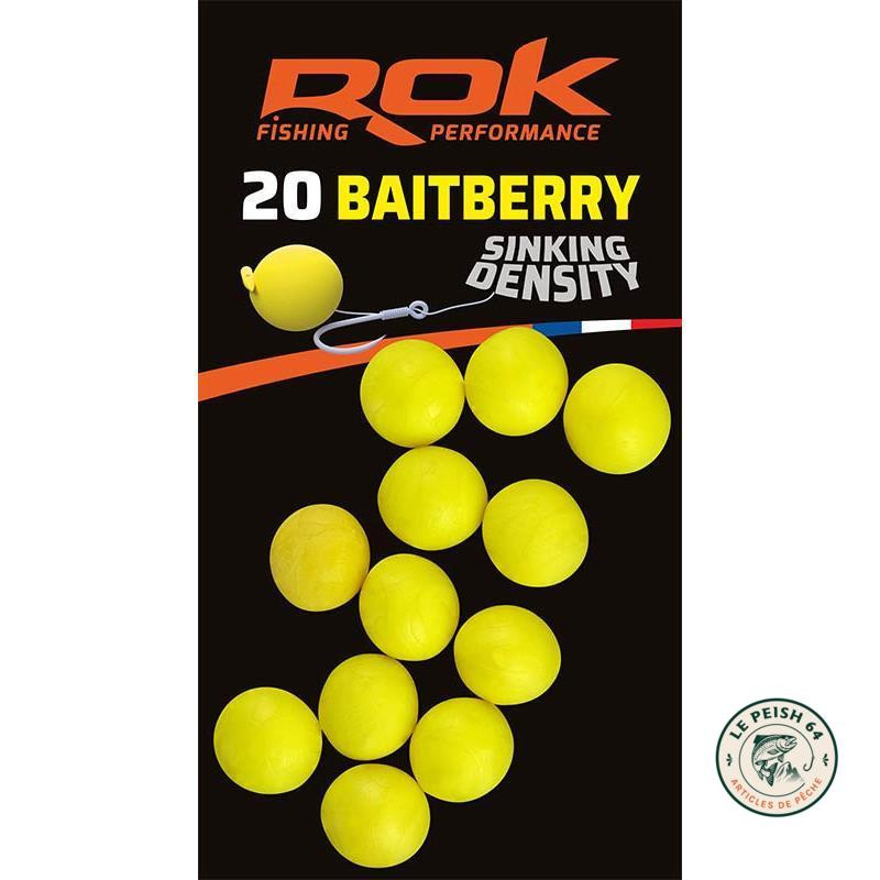 ROK Baitberry Perfect Balance Jaune x20 | Le Peish 64