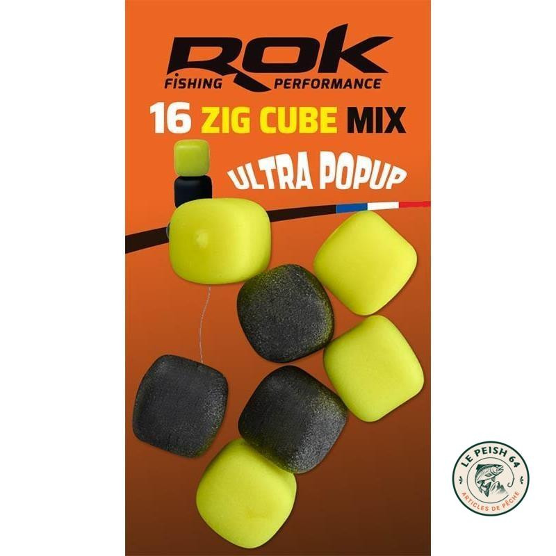 ROK Zig Cube Mix 12mm Jaune/Noir | Le Peish 64