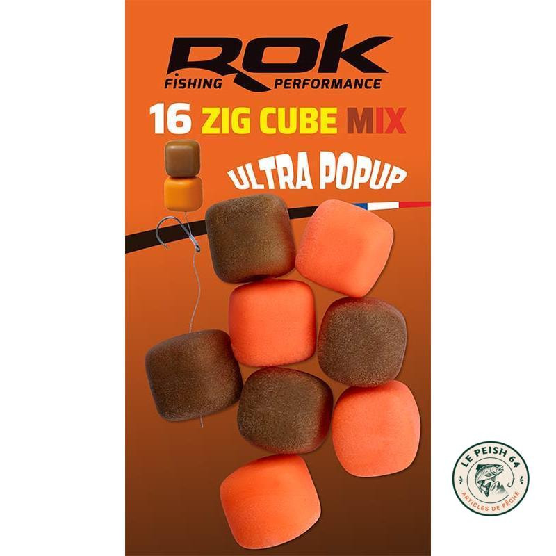 ROK Zig Cube N 12 Marron/Orange x16 | Le Peish 64