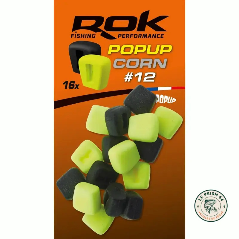 ROK Pop Up Corn Taille 12 Jaune/Noir x16 | Le Peish 64