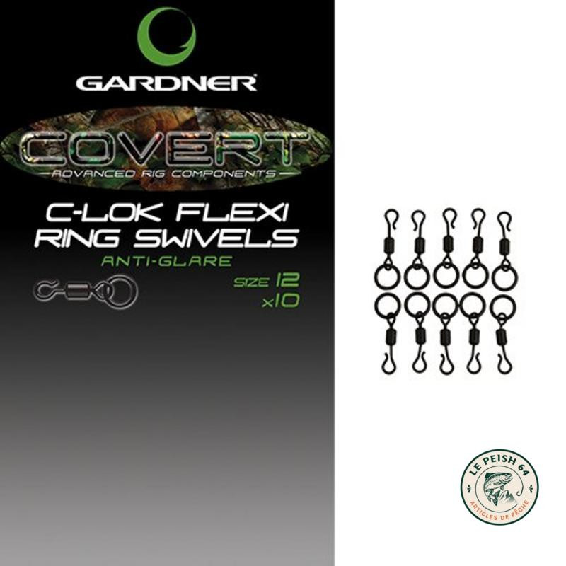 ROK Ring Swivel Taille 8 (x12) | Le Peish 64