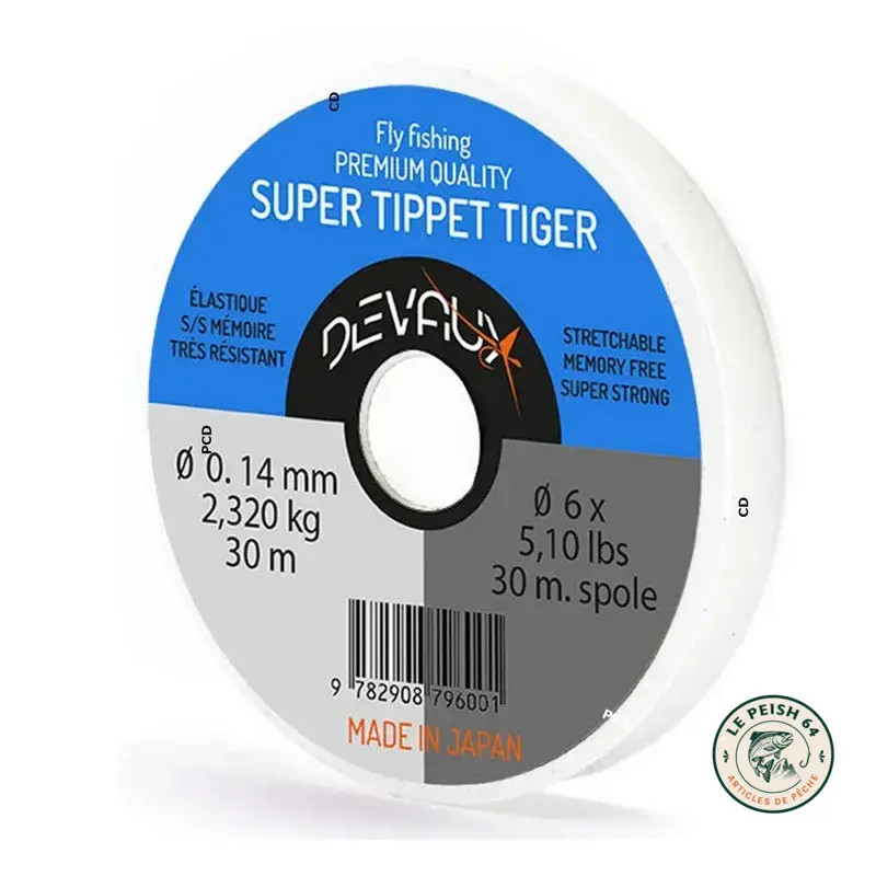 Nylon Devaux Super Tippet Tiger 30 m | Le Peish 64