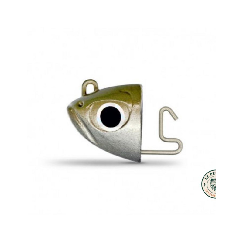 Tête plombée Black Minnow 12 g Shore kaki | Le Peish 64