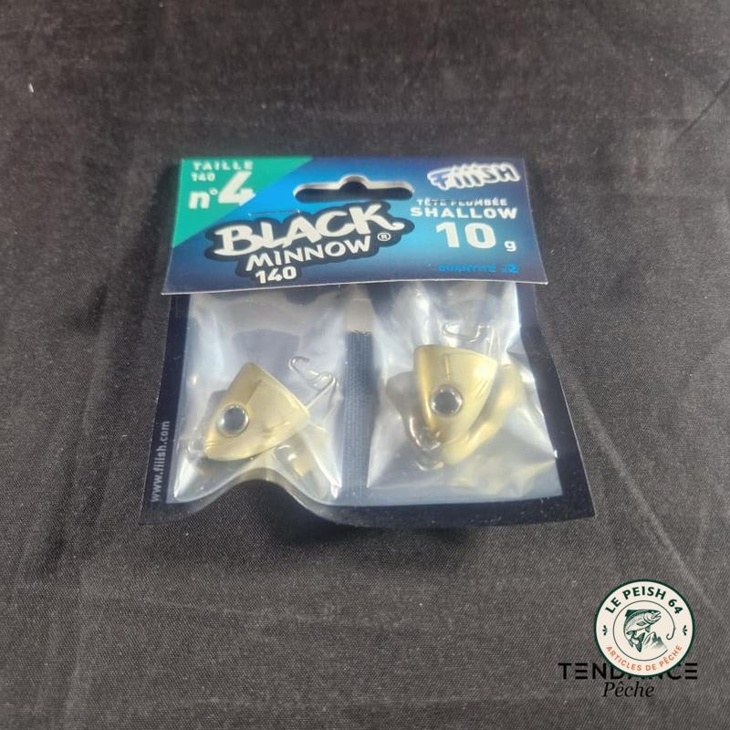 Têtes plombées Black Minnow Taille 3 | Le Peish 64