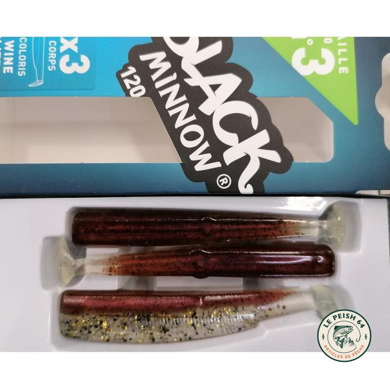 Black Minnow 120mm Wine Glitter | Le Peish 64