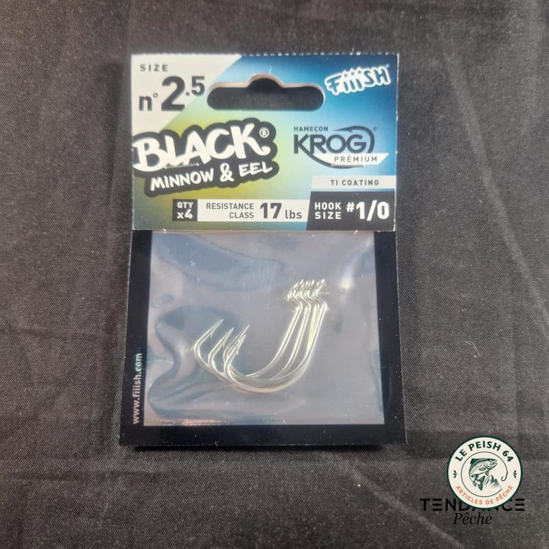 Black Minnow Hameçons Krog 2.5 | Le Peish 64