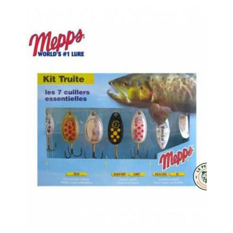 Mepps Kit Truite 7 cuillers | Le Peish 64