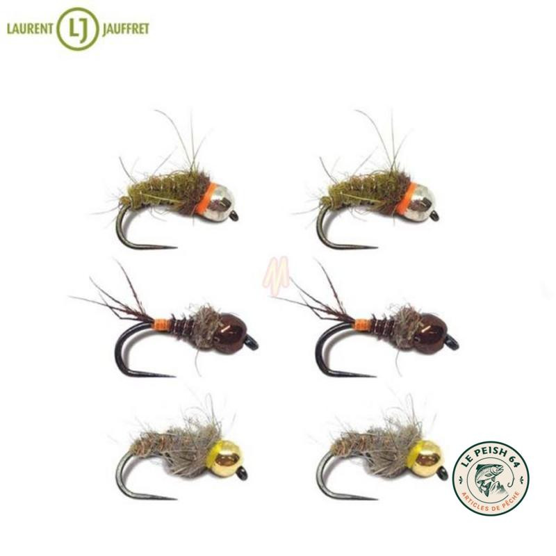 Kit 6 nymphes Jauffret début/milieu | Le Peish 64