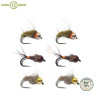 Kit 6 nymphes Jauffret début/milieu | Le Peish 64