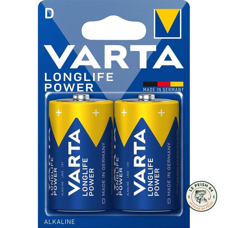 Piles Alcalines D LR20 Varta LongLife Power | Le Peish 64