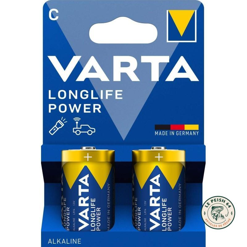 Piles Alcalines C LR14 Varta LongLife Power | Le Peish 64