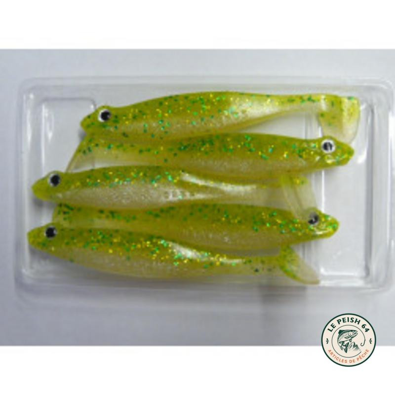 Megabass Hazedong Shad 4.2 Lime Chart G | Le Peish 64