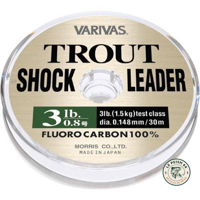 Varivas Trout Shock Leader 30m | Le Peish 64