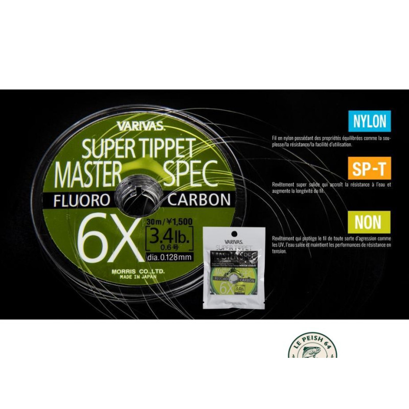 Varivas Super Tippet Master Spec II 0,09 mm | Le Peish 64