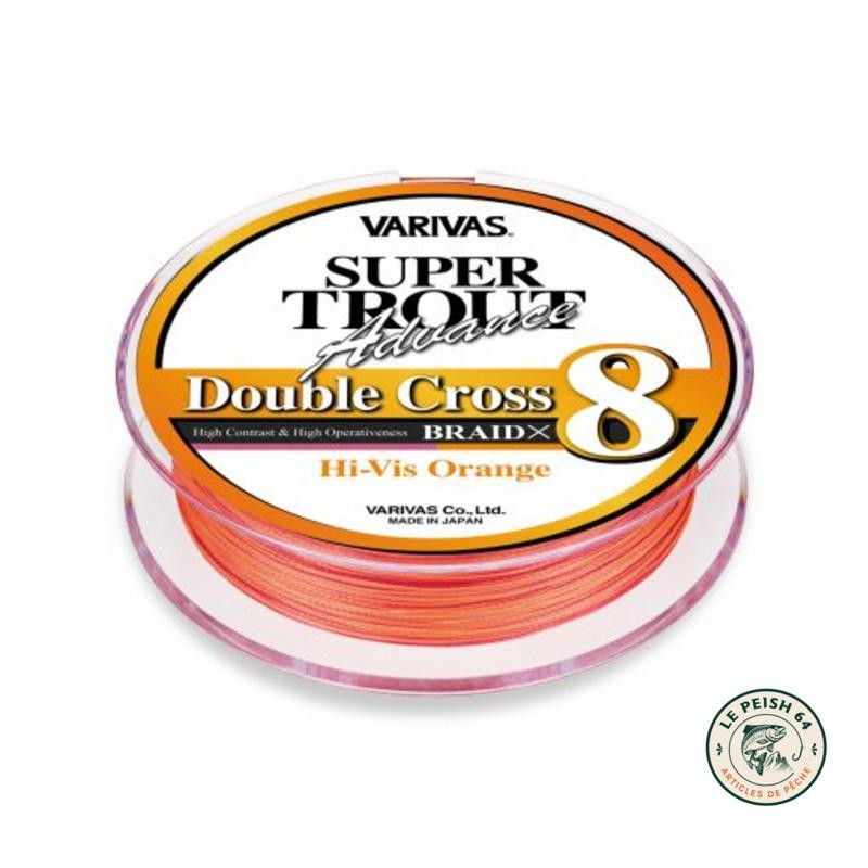 VARIVAS Double Cross PE X8 Orange 0.8 100m | Le Peish 64