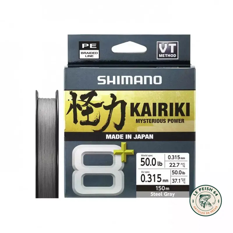 Shimano Kairiki VT 8 Steel Gray 0,280mm 150m | Le Peish 64