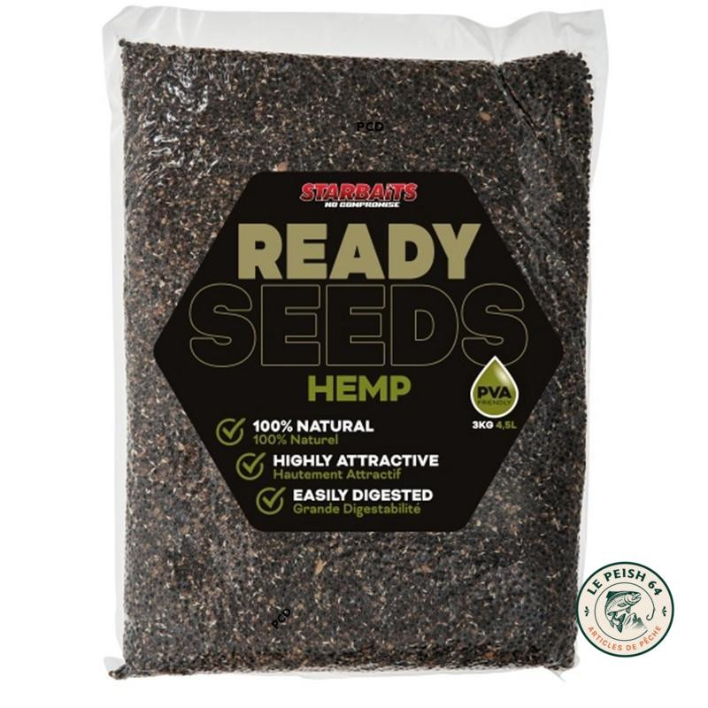 Graines cuites Starbaits Ready Seeds Hemp 3Kg | Le Peish 64