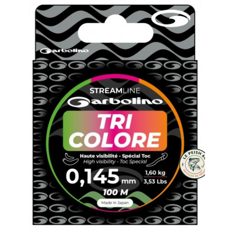 Nylon Garbolino Streamline Toc Tri-colore 100m | Le Peish 64