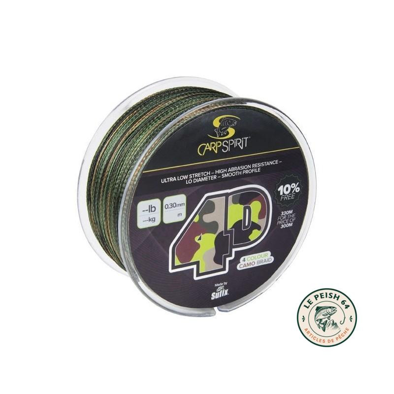 Carp Spirit 4D Camo Braid 0,30 mm 1000 m | Le Peish 64