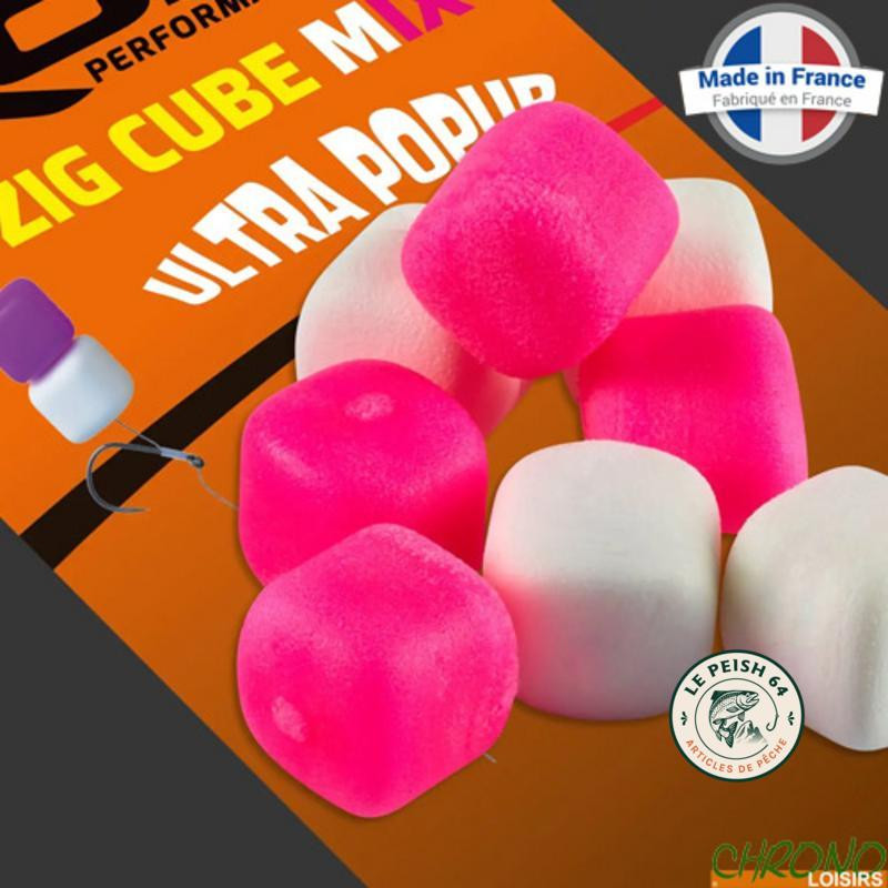 ROK Zig Cube 12mm Pink+White x16 | Le Peish 64