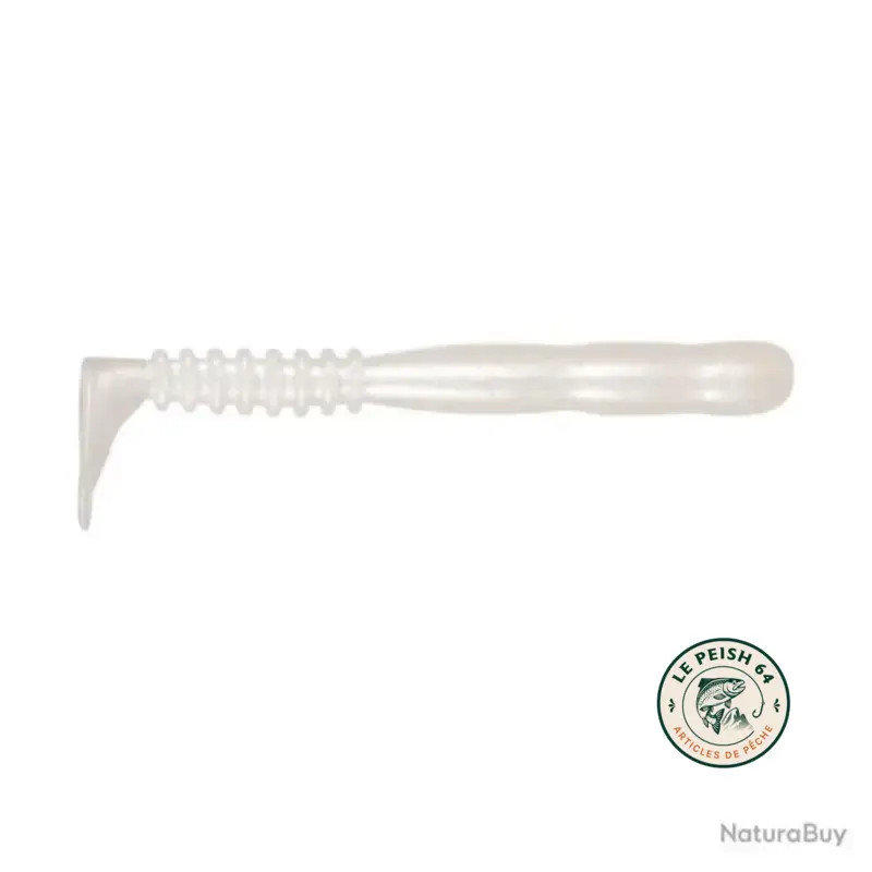 Rockvibe Shad 3'' Pearl White x15 | Le Peish 64