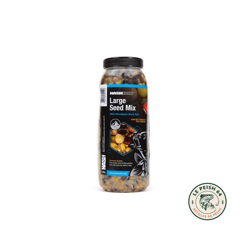 Nash Large Seed Mix with Rock Salt 2.5L | Le Peish 64