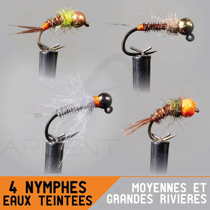 Set nymphes tungstène X4 eaux claires | Le Peish 64