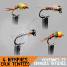 Set nymphes tungstène X4 eaux claires | Le Peish 64