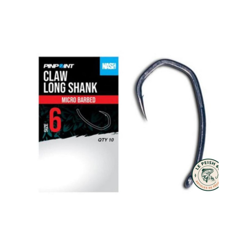 Claw Long Shank Size 6 | Le Peish 64