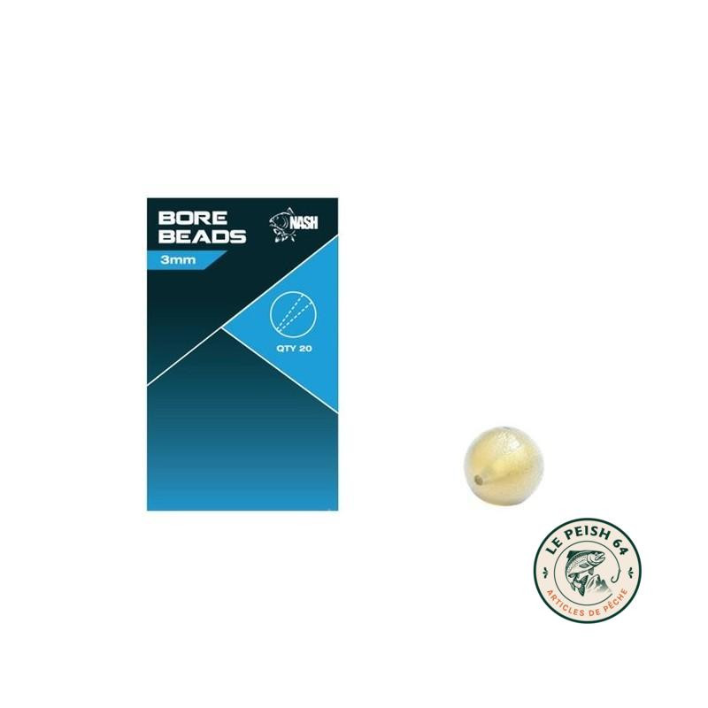 Nash Bore Beads 3 mm x20 | Le Peish 64