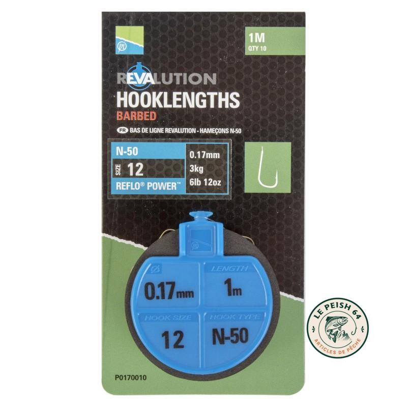 N-50 Revalution Hooklengths Taille 12 | Le Peish 64