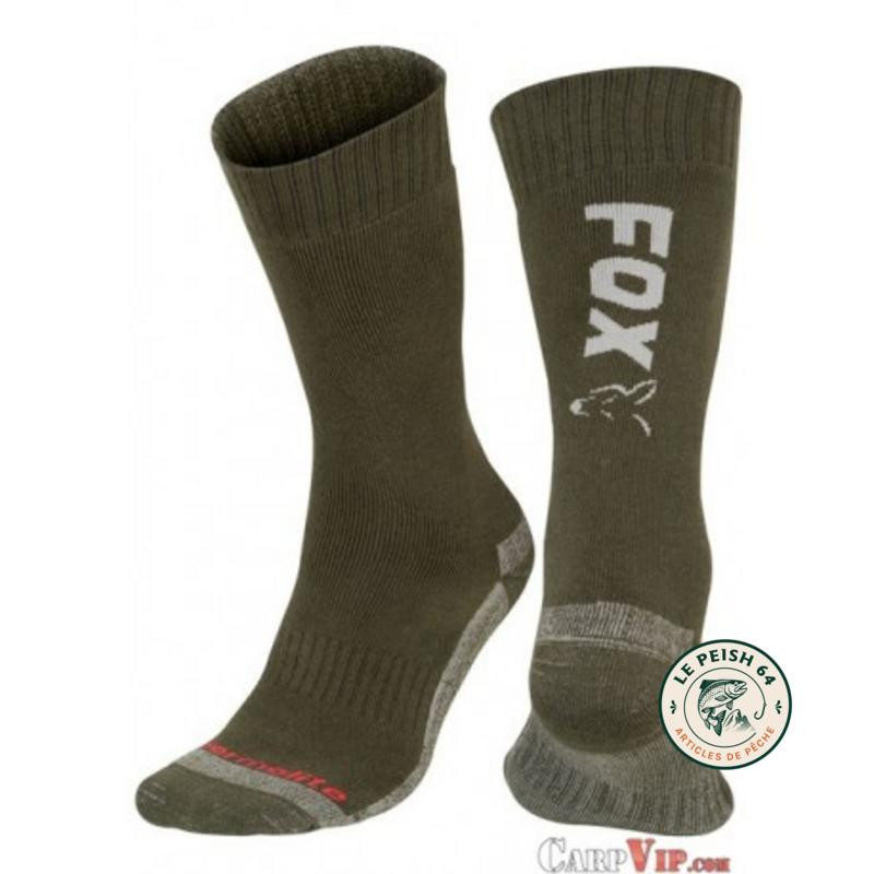 Thermolite Long Socks Green/Silver T40-43 | Le Peish 64
